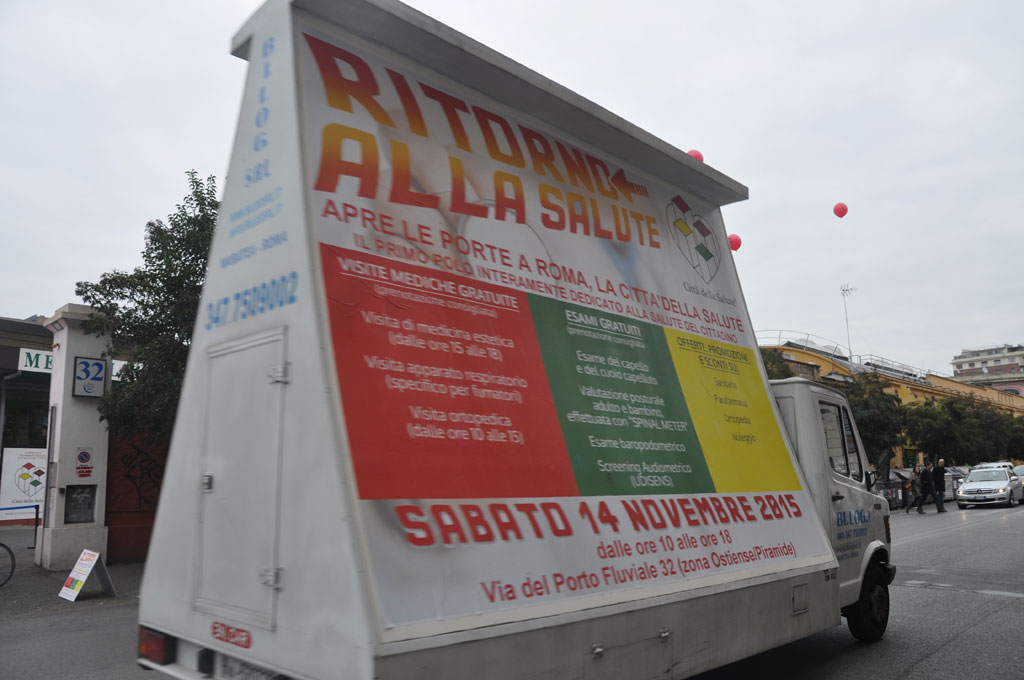 Pubblicità itinerante Città della Salute